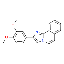 ChemSpider 2D Image | 2-(3,4-Dimethoxyphenyl)imidazo[2,1-a]isoquinoline | C19H16N2O2
