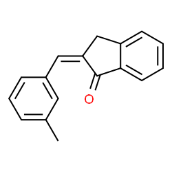 ChemSpider 2D Image | (2Z)-2-(3-Methylbenzylidene)-1-indanone | C17H14O