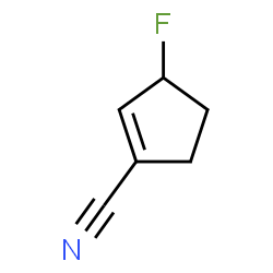 ChemSpider 2D Image | 3-Fluoro-1-cyclopentene-1-carbonitrile | C6H6FN