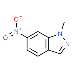 ChemSpider 2D Image | 1-Methyl-6-nitro-1H-indazole | C8H7N3O2