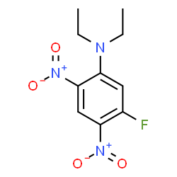 ChemSpider 2D Image | N,N-diethyl-2,4-dinitro-5-fluoroaniline | C10H12FN3O4