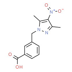 ChemSpider 2D Image | 3-[(3,5-dimethyl-4-nitropyrazol-1-yl)methyl]benzoic acid | C13H13N3O4