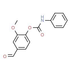 ChemSpider 2D Image | 4-Formyl-2-methoxyphenyl phenylcarbamate | C15H13NO4