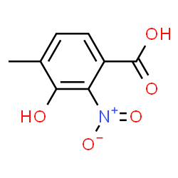 ChemSpider 2D Image | 3-Hydroxy-4-methyl-2-nitrobenzoic acid | C8H7NO5