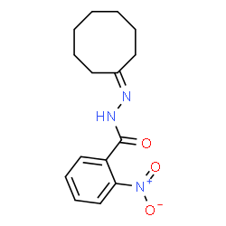 ChemSpider 2D Image | N'-Cyclooctylidene-2-nitrobenzohydrazide | C15H19N3O3