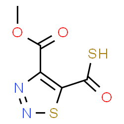ChemSpider 2D Image | 4-(Methoxycarbonyl)-1,2,3-thiadiazole-5-carbothioic S-acid | C5H4N2O3S2