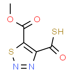 ChemSpider 2D Image | 5-(Methoxycarbonyl)-1,2,3-thiadiazole-4-carbothioic S-acid | C5H4N2O3S2