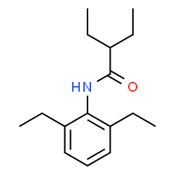 ChemSpider 2D Image | N-(2,6-Diethylphenyl)-2-ethylbutanamide | C16H25NO