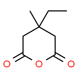 ChemSpider 2D Image | 3-ethyl-3-methylpentanedioic acid anhydride | C8H12O3