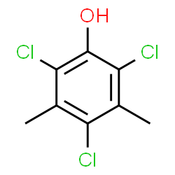 ChemSpider 2D Image | 2,4,6-Trichloro-3,5-dimethylphenol | C8H7Cl3O