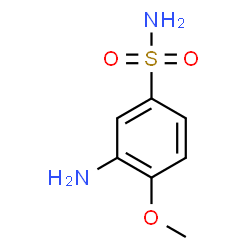 ChemSpider 2D Image | 3-Amino-4-methoxybenzenesulfonamide | C7H10N2O3S