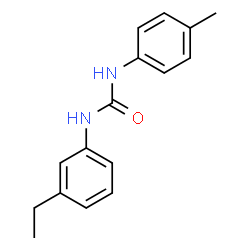 ChemSpider 2D Image | 1-(3-Ethylphenyl)-3-(4-methylphenyl)urea | C16H18N2O