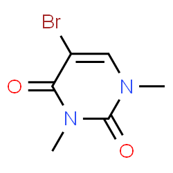 ChemSpider 2D Image | 1,3-Dimethyl-5-bromouracil | C6H7BrN2O2