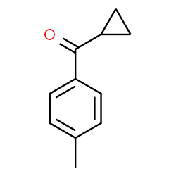 ChemSpider 2D Image | Cyclopropyl(4-methylphenyl)methanone | C11H12O