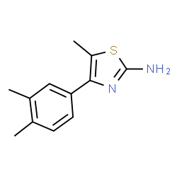 ChemSpider 2D Image | 4-(3,4-Dimethylphenyl)-5-methylthiazol-2-amine | C12H14N2S