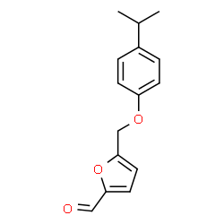 ChemSpider 2D Image | 5-[(4-Isopropylphenoxy)methyl]-2-furaldehyde | C15H16O3