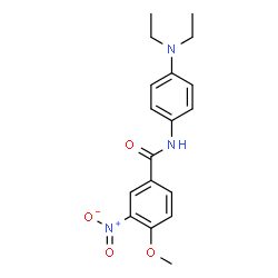 ChemSpider 2D Image | N-[4-(Diethylamino)phenyl]-4-methoxy-3-nitrobenzamide | C18H21N3O4