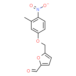ChemSpider 2D Image | 5-[(3-Methyl-4-nitrophenoxy)methyl]-2-furaldehyde | C13H11NO5