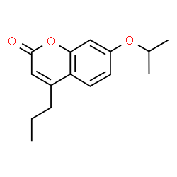 ChemSpider 2D Image | 7-Isopropoxy-4-propyl-chromen-2-one | C15H18O3