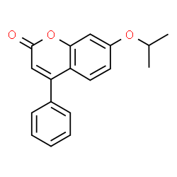 ChemSpider 2D Image | 7-Isopropoxy-4-phenyl-chromen-2-one | C18H16O3