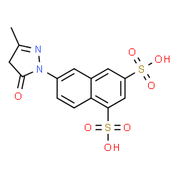 ChemSpider 2D Image | Amino J pyrazolone | C14H12N2O7S2