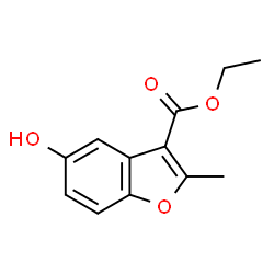 ChemSpider 2D Image | ethyl 5-hydroxy-2-methyl-3-benzofurancarboxylate | C12H12O4