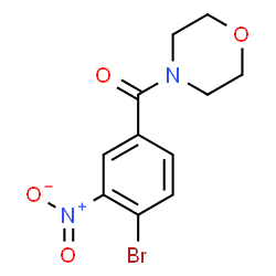 ChemSpider 2D Image | (4-bromo-3-nitrophenyl)(morpholino)methanone | C11H11BrN2O4