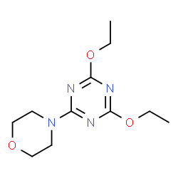 ChemSpider 2D Image | 2,4-Diethoxy-6-(4-morpholinyl)-1,3,5-triazine | C11H18N4O3