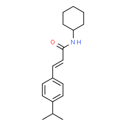 ChemSpider 2D Image | (2E)-N-Cyclohexyl-3-(4-isopropylphenyl)acrylamide | C18H25NO