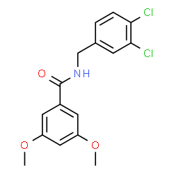 ChemSpider 2D Image | N-(3,4-Dichlorobenzyl)-3,5-dimethoxybenzamide | C16H15Cl2NO3