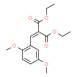 ChemSpider 2D Image | Diethyl (2,5-dimethoxybenzylidene)malonate | C16H20O6