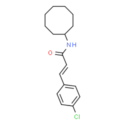 ChemSpider 2D Image | (2E)-3-(4-Chlorophenyl)-N-cyclooctylacrylamide | C17H22ClNO
