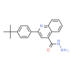 ChemSpider 2D Image | 2-(4-tert-Butylphenyl)quinoline-4-carbohydrazide | C20H21N3O
