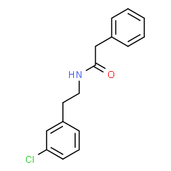 ChemSpider 2D Image | N-[2-(3-Chlorophenyl)ethyl]benzeneacetamide | C16H16ClNO