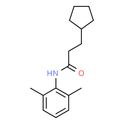 ChemSpider 2D Image | 3-Cyclopentyl-N-(2,6-dimethylphenyl)propanamide | C16H23NO