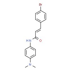 ChemSpider 2D Image | (2E)-3-(4-Bromophenyl)-N-[4-(dimethylamino)phenyl]acrylamide | C17H17BrN2O