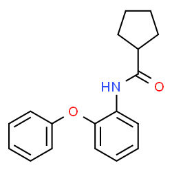 ChemSpider 2D Image | N-(2-Phenoxyphenyl)cyclopentanecarboxamide | C18H19NO2