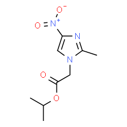 ChemSpider 2D Image | Isopropyl (2-methyl-4-nitro-1H-imidazol-1-yl)acetate | C9H13N3O4