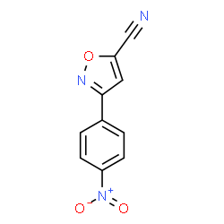 ChemSpider 2D Image | 3-(4-Nitro-phenyl)-isoxazole-5-carbonitrile | C10H5N3O3