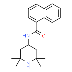 ChemSpider 2D Image | N-(2,2,6,6-Tetramethyl-4-piperidinyl)-1-naphthamide | C20H26N2O