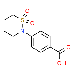 ChemSpider 2D Image | 4-(1,1-Dioxido-1,2-thiazinan-2-yl)benzoic acid | C11H13NO4S