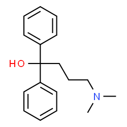 ChemSpider 2D Image | 4-Dimethylamino-1,1-diphenyl-butan-1-ol | C18H23NO