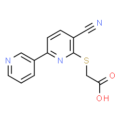 ChemSpider 2D Image | [(5-Cyano-2,3'-bipyridin-6-yl)sulfanyl]acetic acid | C13H9N3O2S
