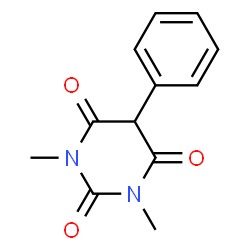 ChemSpider 2D Image | 1,3-Dimethyl-5-phenyl-2,4,6(1H,3H,5H)-pyrimidinetrione | C12H12N2O3