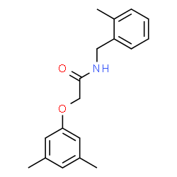 ChemSpider 2D Image | 2-(3,5-Dimethylphenoxy)-N-(2-methylbenzyl)acetamide | C18H21NO2