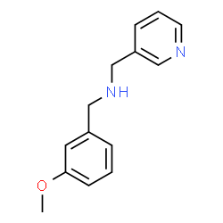 ChemSpider 2D Image | [(3-methoxyphenyl)methyl](pyridin-3-ylmethyl)amine | C14H16N2O