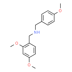 ChemSpider 2D Image | 1-(2,4-Dimethoxyphenyl)-N-(4-methoxybenzyl)methanamine | C17H21NO3