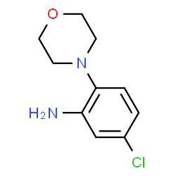 ChemSpider 2D Image | 5-Chloro-2-(4-morpholinyl)aniline | C10H13ClN2O