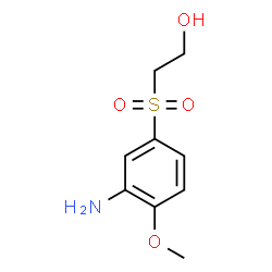 ChemSpider 2D Image | 2-(3-AMINO-4-METHOXYBENZENESULFONYL)ETHANOL | C9H13NO4S