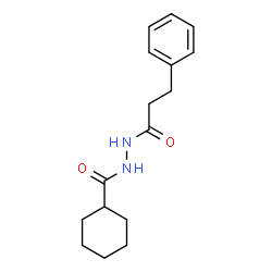 ChemSpider 2D Image | N'-(3-Phenylpropanoyl)cyclohexanecarbohydrazide | C16H22N2O2